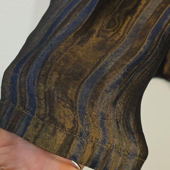 CARLESLE vintage open front stripped jacket size 10 - Picture 3 of 9